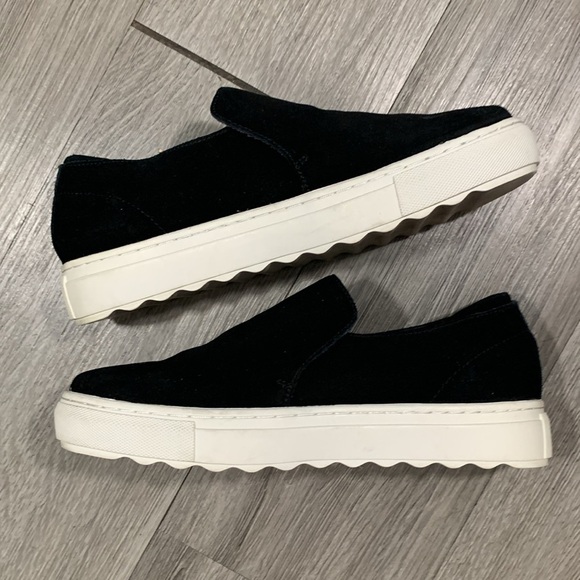 J Slides Dimmi Black Suede Slip-On Smeaker Loafers size 8.5 - Picture 6 of 8